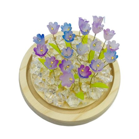 Tulip Nattlys Blomsterlampe BLÅ&LILLA