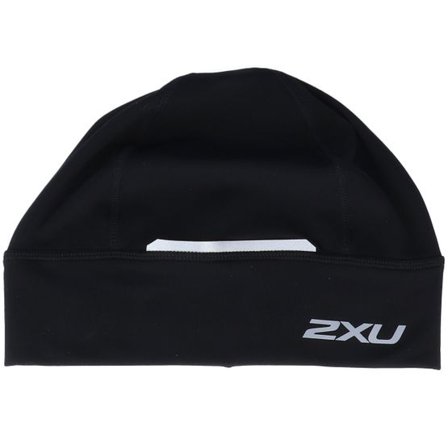 2XU - Svart traditionalbeanie Beanie - Run Black/Black Beanie @ Hatstore
