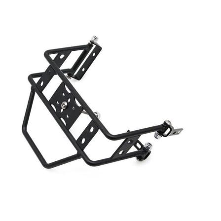 För Wrangler Trx4 Scx10 90046 90047 Simulering Klätterbil Metall Bakre stötfångare Reservdäck, svart