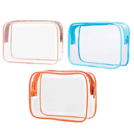 Klar toilettaske med lynlås Klar toilettaske Rejse Klar toilettaske