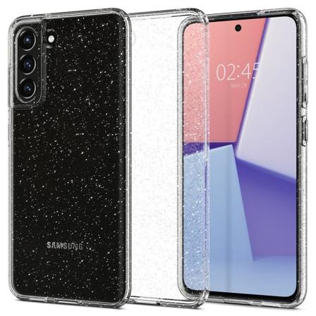 Spigen Galaxy S21 FE -kuori Liquid Crystal Glitter Clear