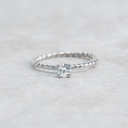 Videört, 18K Weißgold : Diamanten - Laborgezüchtet, Karat - 1.00 kt