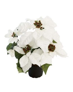 Kunstplante Julestjerne Hvit - Mr Plant