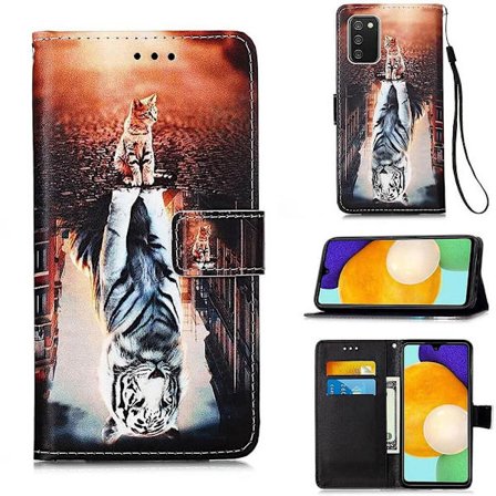 Lompakkokotelo Samsung Galaxy A03s - Heijastus