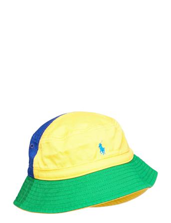 Color-Blocked Twill Bucket Hat Patterned Ralph Lauren Baby