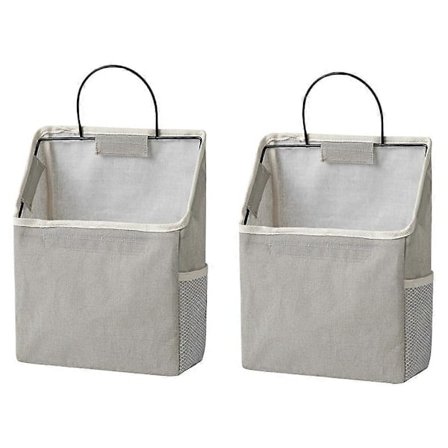 2 Set Dekorativa Förvaringskorgar Garderob Hängande Ficka Väggficka Organizer Förvaringsväska