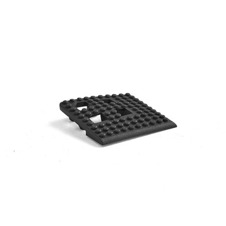 Hörnlist till våtrumsmatta, 50x50 mm, svart