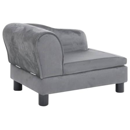 Vidaxl Hundsoffa Grå 57x34x36 Cm Plysch Grå