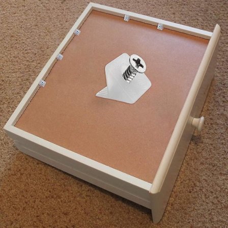 Förpackning med 100 Bakstyckesanslutningar Skåp Bakstyckesfästen Kilar För Reparation och Förstärkning