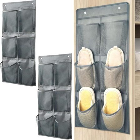 2-pack Hängande Skohylla, Vikbar Dörrskohylla för Hem, Husvagn, Sovrum