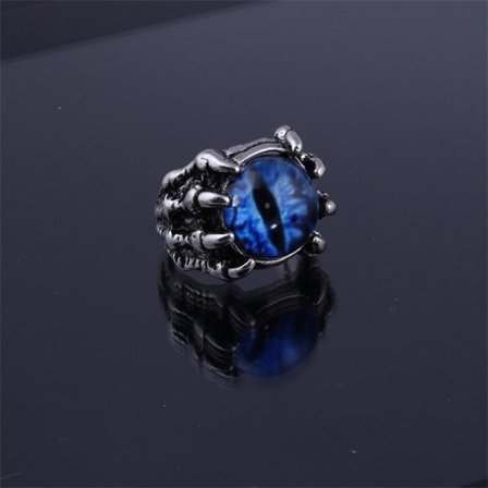 Vintage Punk Style Gul Evil Eye Snake Ringar För Män Kvinnor Personlighet Estetisk Djurring Herrbar Nattklubbstillbehör