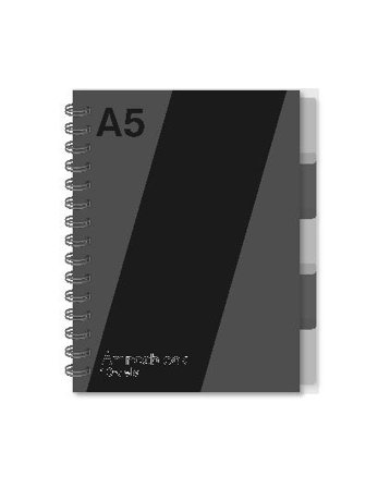 Anteckningsblock A5 70g 200 blad 10 avdelare - Lyreco - Kontorsmaterial - Block och anteckningsböcker - Anteckningsblock