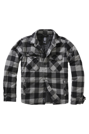 Brandit Lumber Jacket Black/Charcoal XL