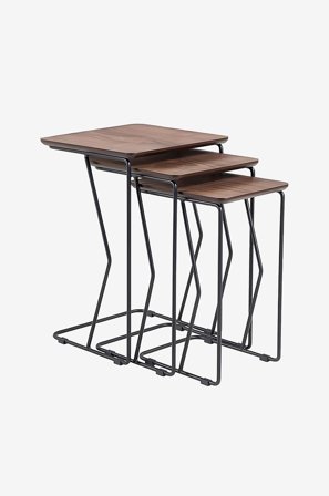 Homitis - Satsbord (3 delar)-David - Brun - Soffbord - Från Homeroom