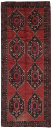 Orientalisk Beluch Patina 150X380 Hallmatta Svart/Mörkröd Ull, Persien
