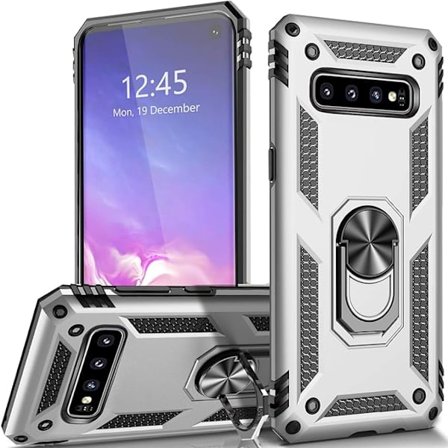 Samsung Galaxy S10 plus mobiltelefon etui, militær kvalitet stødsikkert cover pass, 15 fod drop test beskyttende cover, med magnetisk støtte og vehic