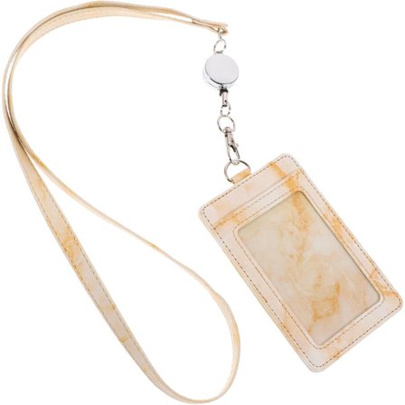 1 sett med sammenleggbar lanyard-listekortholder Søt lanyard ID-kortholder H