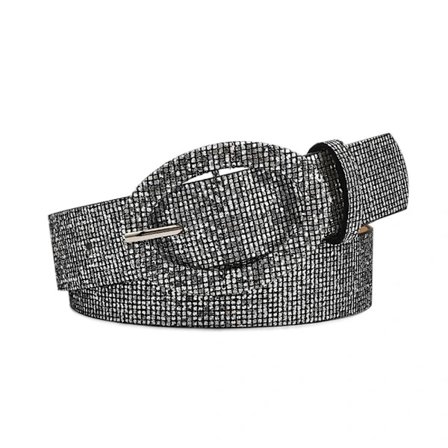 Glittriga paljetter Bältesspänne Midjeband GRÅ grå