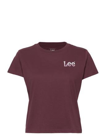 Small Logo Tee T-shirt Top Rød Lee Jeans