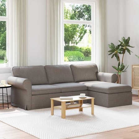 Soffa 210cm Taupe Metall