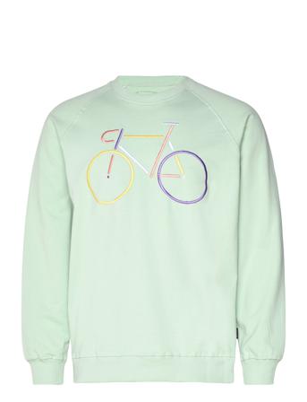 Sweatshirt Malmoe Color Bike Mint Svetari Collegepaita Vihreä DEDICATED