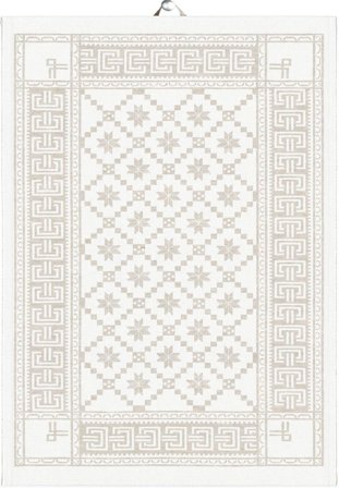 Ekelund Åttebladsrose Kjøkkenhåndkle bomull/lin 50x70