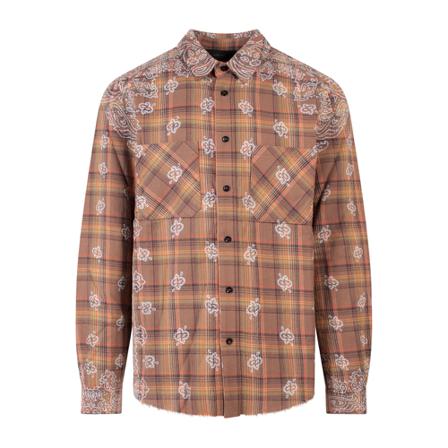 Amiri, Shirt Bruin, Heren, Maat:XL,print
