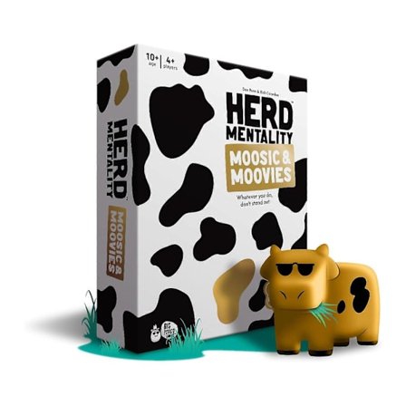 Herd Mentality Party Spel, Herd Mentality Moovies & Moosic Brädspel, Det Otroligt Roliga Familjekortspelet för 4-20 Spelare[HK]