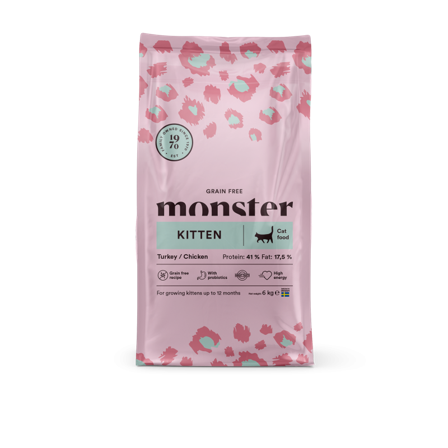 Monster Pet Food - Katt Grain Free Kitten Kalkun/Kylling 6 kg - Katt - Kattefôr & kattemat - Tørrfôr for katt - ZOO.no