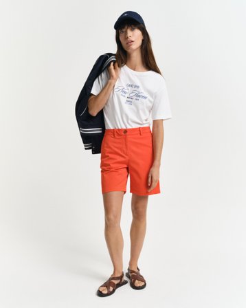 GANT Damen Chinoshorts (34) Rot Rosa