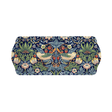 Morris & Co Smörgåsbricka Strawberry Theif Serveringstillbehör Blå 38,5x16,5 cm