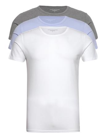 Stretch Cn Tee Ss 3Pack Underwear Night & Loungewear Pyjama Tops Hvit Tommy Hilfiger