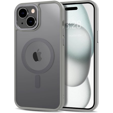 iPhone 14 PLUS Skal - Magsafe Frostat Skal – Grå
