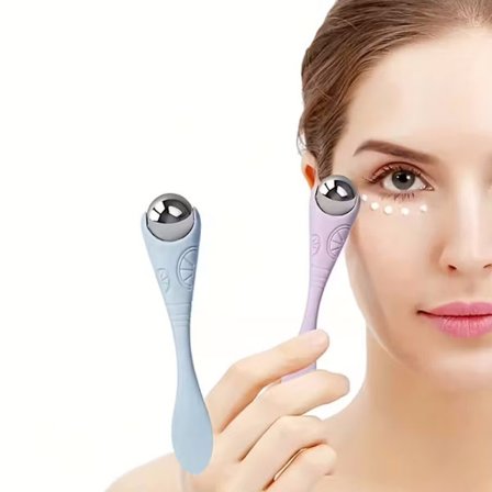 2 stk. Øjenmassage Roller med en dobbelthovedet creme-scoop ske og skønheds bold massager.
