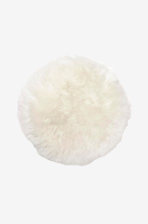 Skinnwille - Sittplätt fårskinn Gently - Vit - Sittkuddar & stolsdynor - Från Homeroom