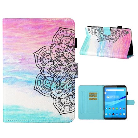 Lenovo Tab M10 HD Gen 2 mönstrat flipfodral i läder - Blomma