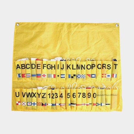 Signální vlajky / vlajková sada Lalizas, 40 mezinárodních vlajek, 30 x 20 cm