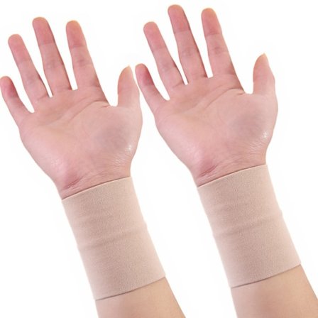 Kompressionsarmbånd til håndledsstøtte Armbånd af medicinsk kvalitet Unisex Hudfarvet L