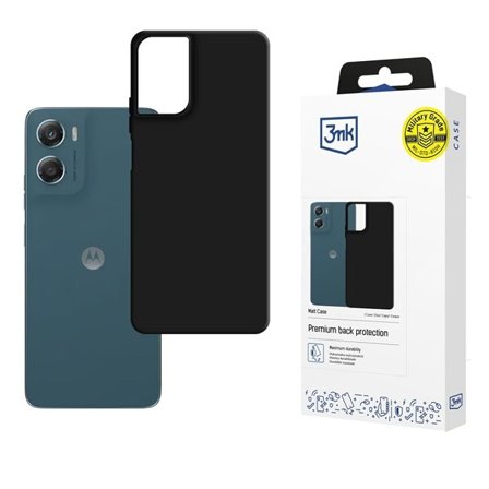 3mk Matt etui for Motorola Moto G06 / Moto G06 Power - matt svart