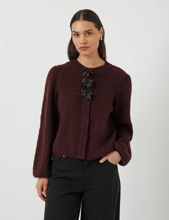 YAS Yasbonsa Ls Knit Cardigan S. - Brown - XL