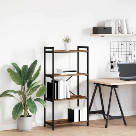 vidaXL Bibliotek Av gammalt trä 60 x 30 x 118 cm Ingenjörsträ 868393