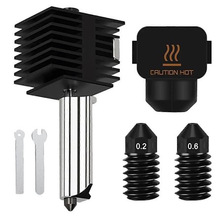 0,4 mm Hotend för Bambu-Lab A1/A1 Mini, Extruder Print- Ersättning med Extra 0,2 mm 0,6 mm Härdat