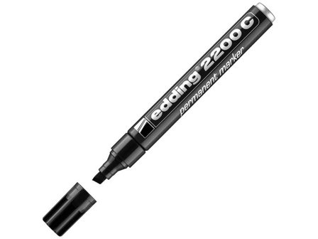 EDDING Märkpenna permanent 2200C snedskuren spets 1–5mm svart - Lyreco - Kontorsmaterial - Pennor - Märkpennor - Skuren spets