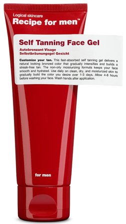 Recipe For Men Self Tanning Face Gel 75 ml, Mænd, Ansigtspleje, Uren Hud