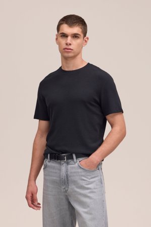 NN.07 Clive Tee Male Black Cotton Blend