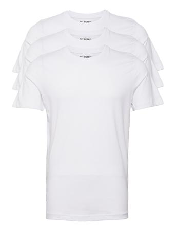 Slhcormac Ss O-Neck Tee M 3 Pack T-shirt Hvid Selected Homme