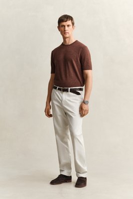 GANT - Klassiske chinos i regular fit til herre sand