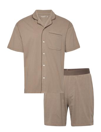 Anf Mens Sleep Beige Abercrombie & Fitch
