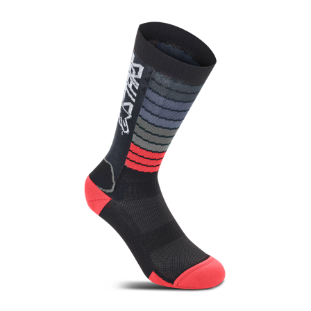 Calcetines Alpinestars Drop 22 Negro/Rojo Brillante S