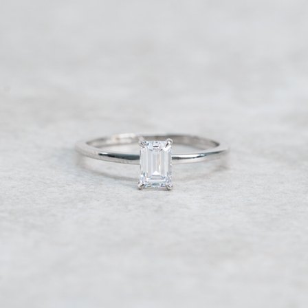 Sandklint, 18K Weißgold : Diamanten - Laborgezüchtet, Karat - 1.00 kt